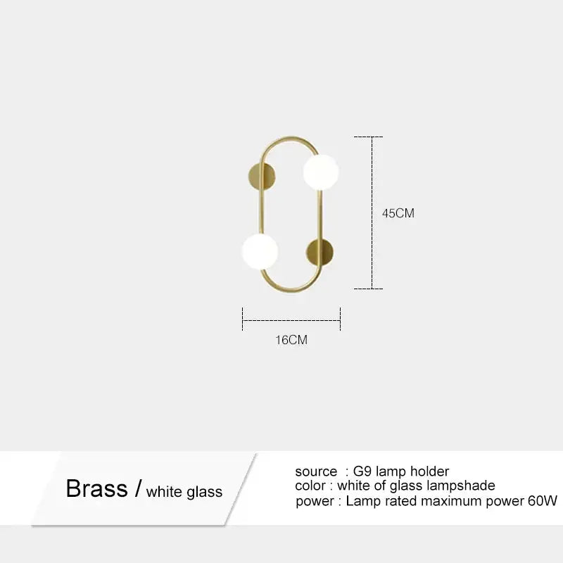 Modern Simple Frosted LED Glass Wall Light – Lumevo lampasa.com