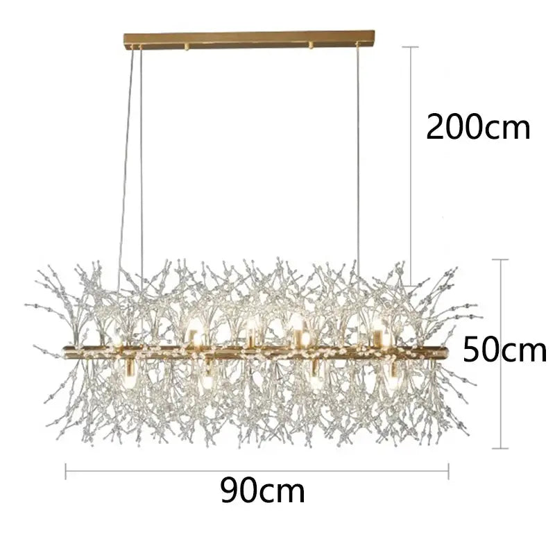 Aurelia – Modern Crystal Dandelion Dimmable LED Pendant Lamp Lampasa.com