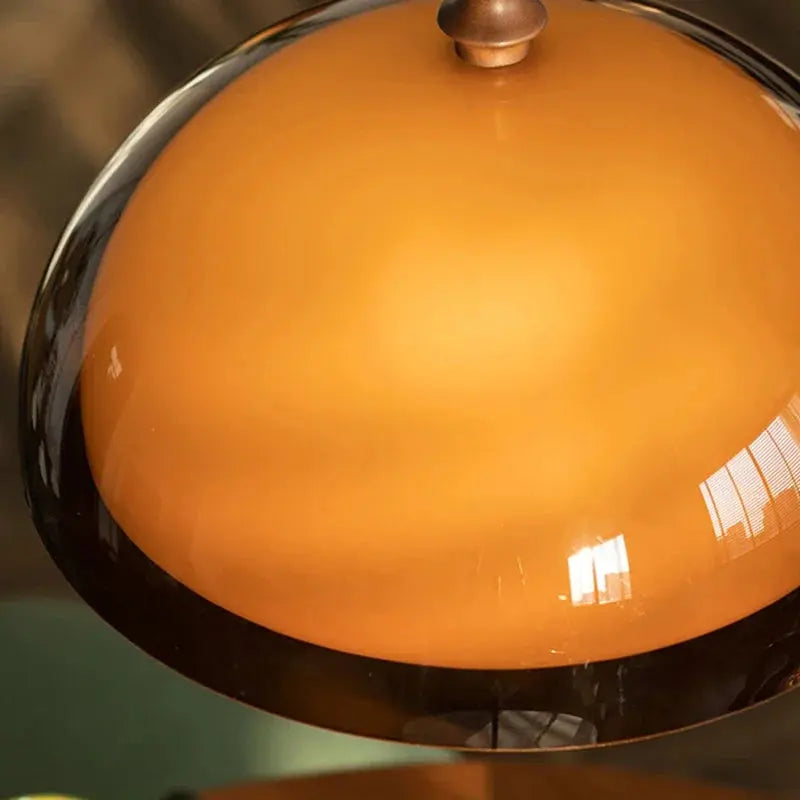 Marvella – Vintage Bauhaus Orange LED Pendant Lamp Lampasa.com