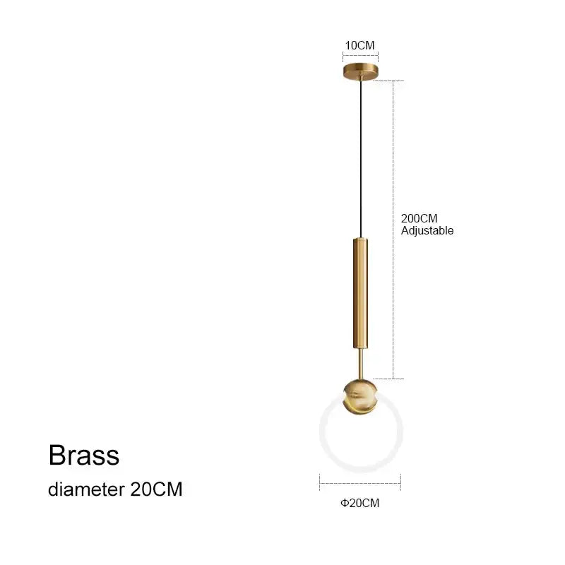 Myntor – Unique Modern LED Ring Bedside/ Corner Pendant lamp Lampasa.com