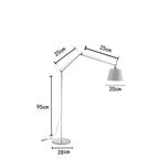 Filippa – Modern Arc Dimmable LED Floor Lamp Lampasa.com
