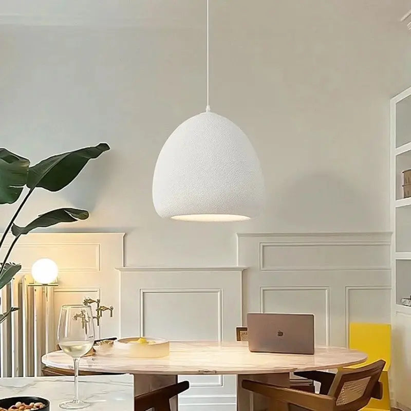 Akari – Handmade Japanese Wabi-Sabi LED Pendant Light for Minimalist Natural Interiors Kozyled