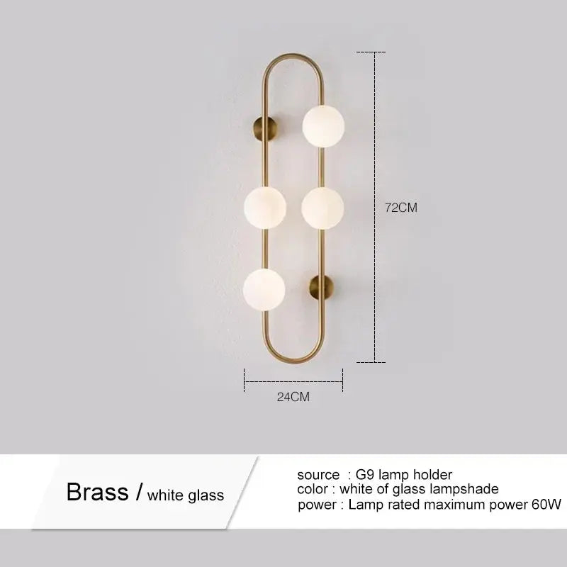Modern Simple Frosted LED Glass Wall Light – Lumevo lampasa.com