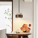 Josefin – Natural Stone & Wood LED Pendant Lamp Lampasa.com