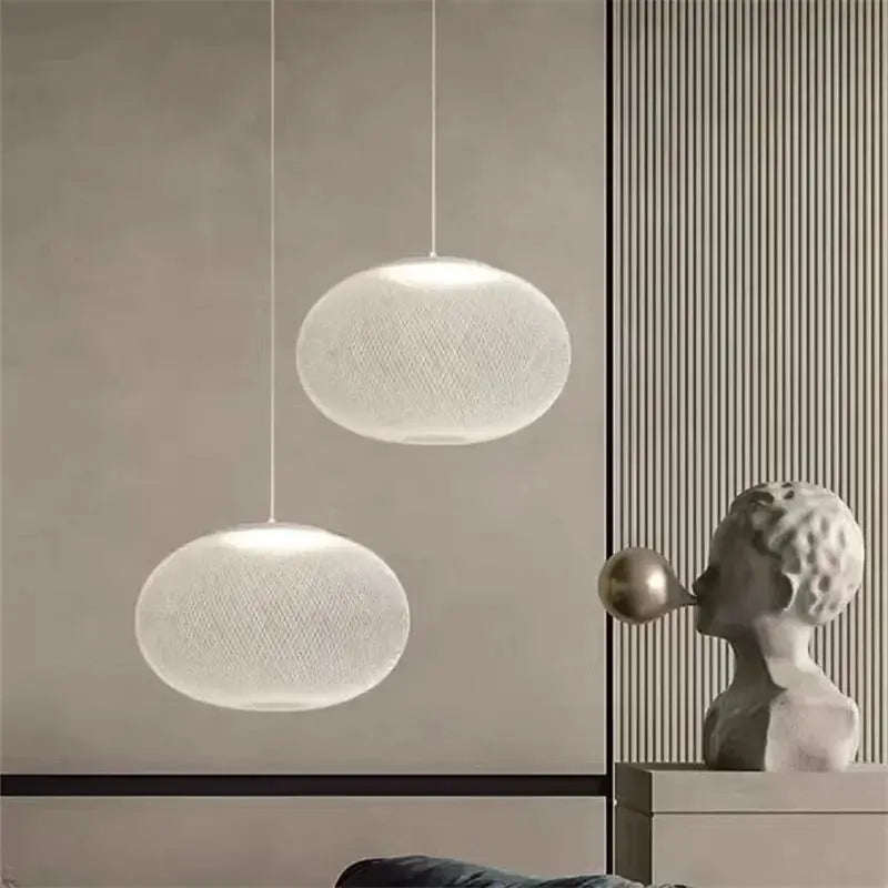 Agnes – Dimmable LED Pendant Light with Modern Metal Mesh Design Kozyled.com