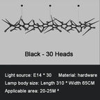 Thorsten – Modern Antler-Style Dimmable LED Pendant Kozyled.com