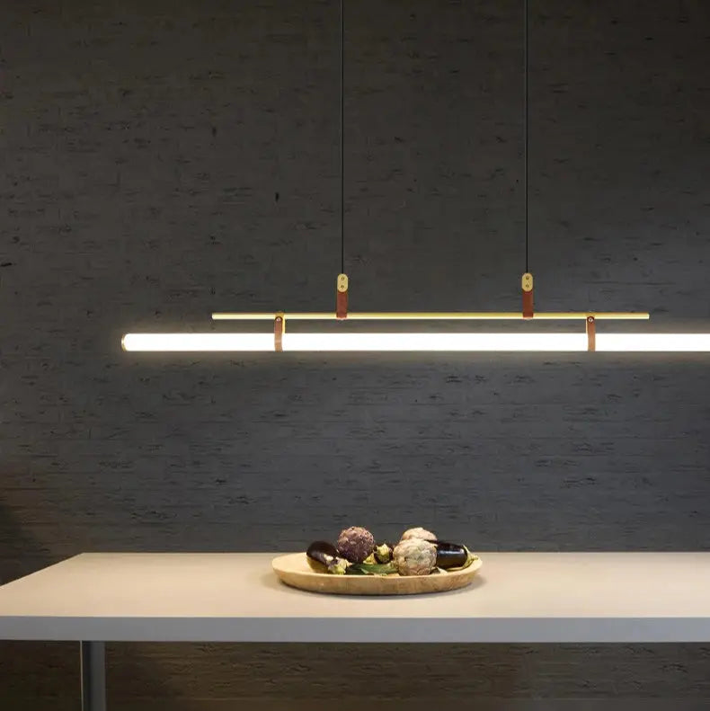Nilsson – Dimmable Modern LED Pendant Light with Long Tube Design for Dining Tables and Bars Kozyled.com