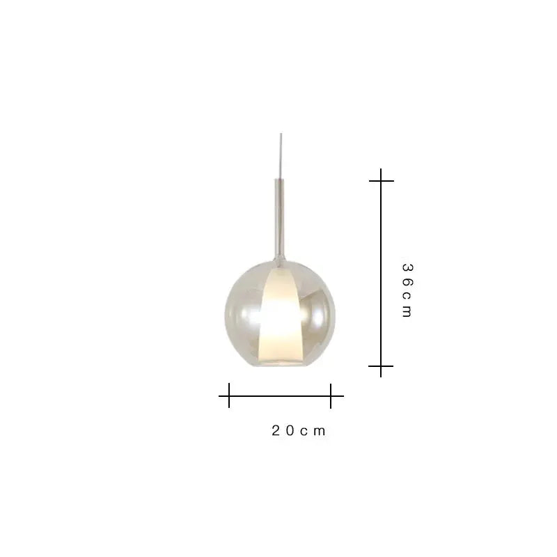 Odin – Luxury Elegant Glass Ball LED Pendant Lamp for Sophisticated Interiors Kozyled