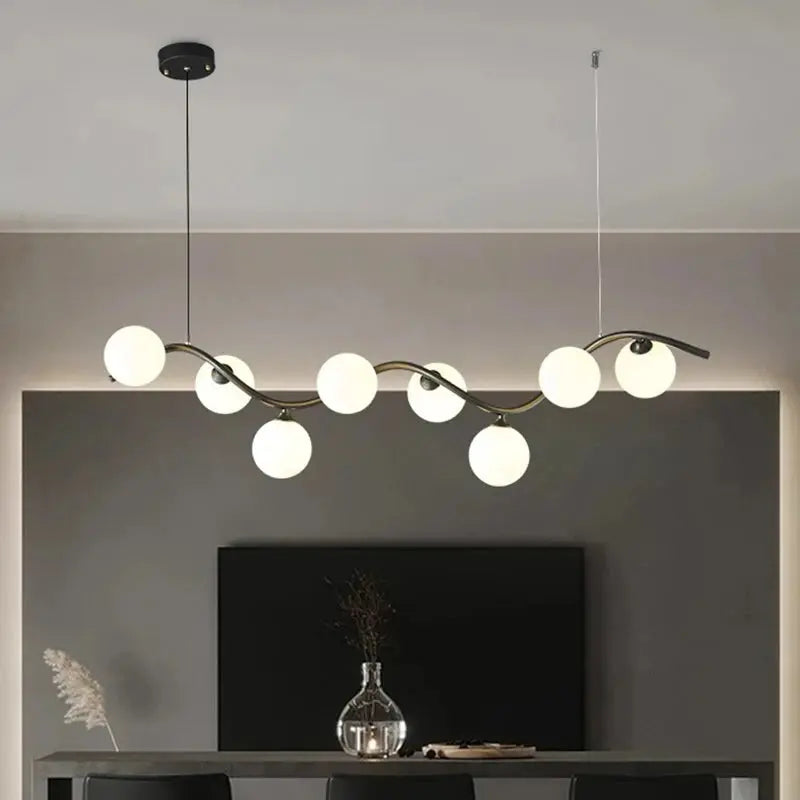 Isak – Dimmable LED Pendant Light with Milky Glass Shade for Dining Tables and Bars Kozyled.com