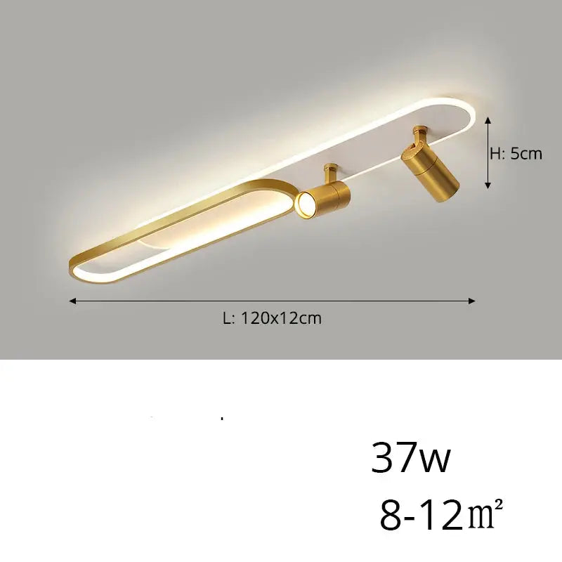 Jensen – Modern LED Ceiling Lamp with Adjustable Spotlights for Focused Lighting Kozyled