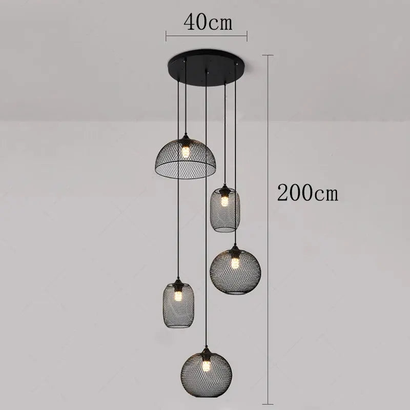Tyra – Modern Spiral Dimmable LED Staircase Chandelier Lampasa.com