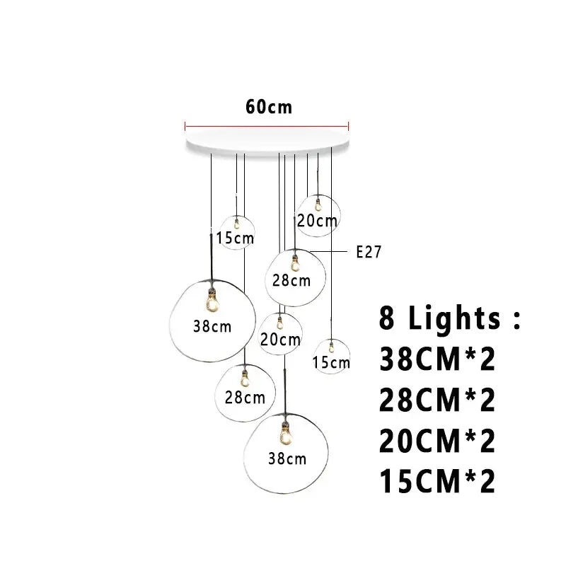 Elna – Modern Lava-Inspired Nordic LED PVC Ball Pendant Lamp for Bold, Stylish Lighting Kozyled