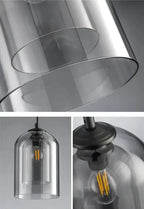 Charlie – Post-Modern LED Pendant Light with Double Glass Design Lampasa.com