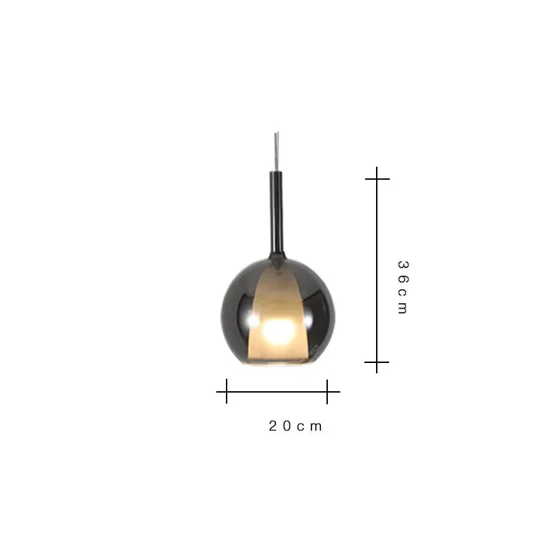 Odin – Luxury Elegant Glass Ball LED Pendant Lamp for Sophisticated Interiors Kozyled