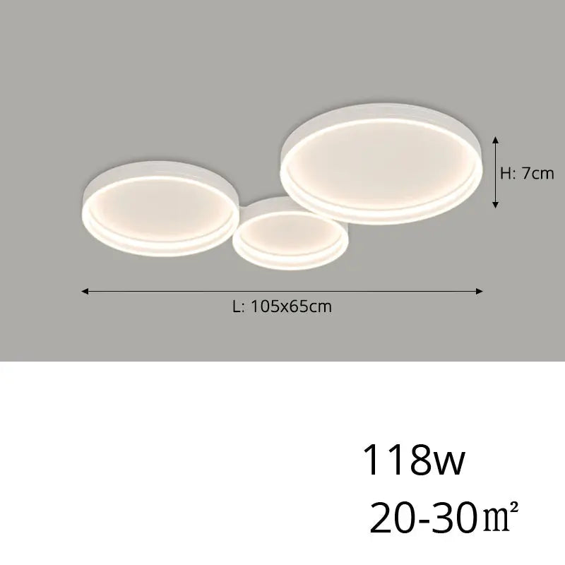 Veya – Modern Circular Dimmable LED Ceiling Lamp Lampasa.com