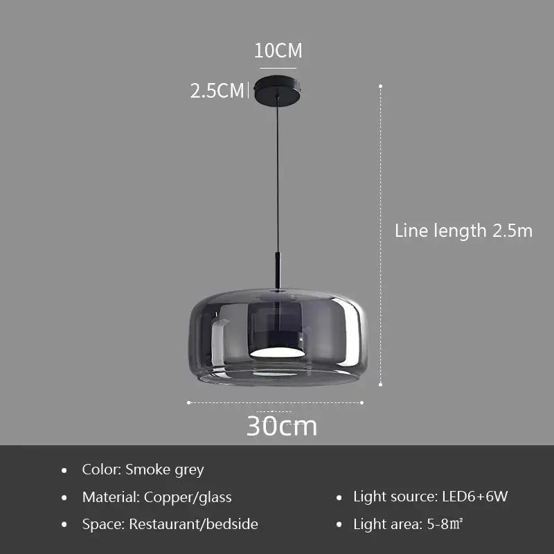 Hilda – Modern Luxury LED Glass Pendant Lamp for Elegant Interiors Kozyled