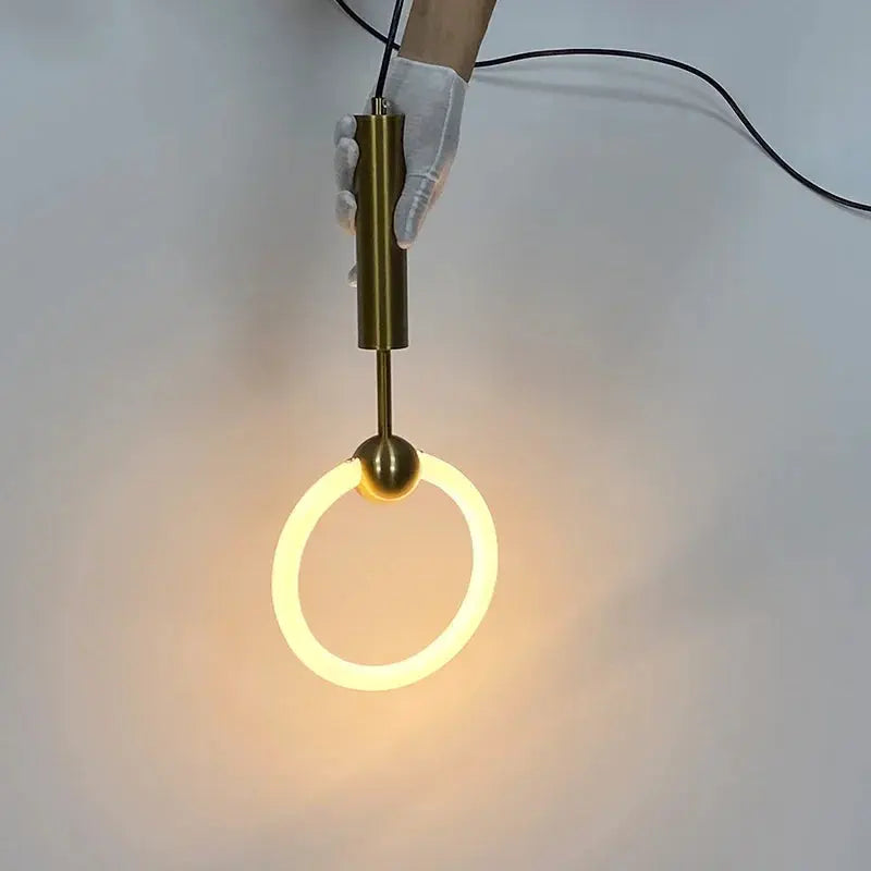 Myntor – Unique Modern LED Ring Bedside/ Corner Pendant lamp Lampasa.com
