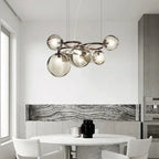 Leif – Modern Glass Ball LED Pendant Light for Dining Tables and Bars Kozyled.com