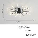 Arlo – Modern Scandinavian Fan-Shape Dimmable LED Ceiling Lamp Lampasa.com
