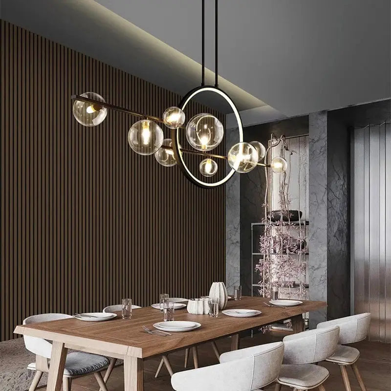 Nenna – Modern LED Pendant Light with Metal and Glass Design for Dining Tables and Bars Kozyled.com