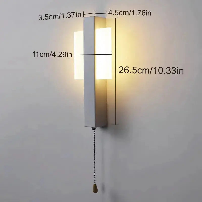 Fenrik – Minimalist Pull Switch Rotatable LED Wall Lamp Lampasa.com