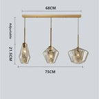 Orya – Artistic Modern Amber Glass LED Pendant Lamp Lampasa.com