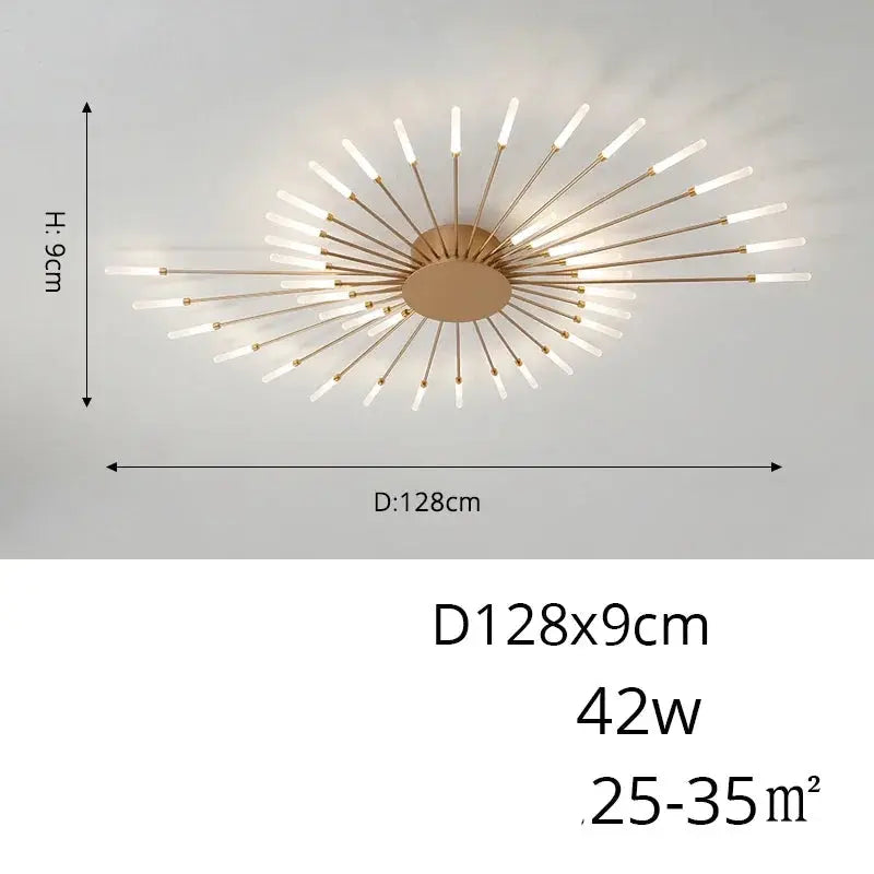 Arlo – Modern Scandinavian Fan-Shape Dimmable LED Ceiling Lamp Lampasa.com