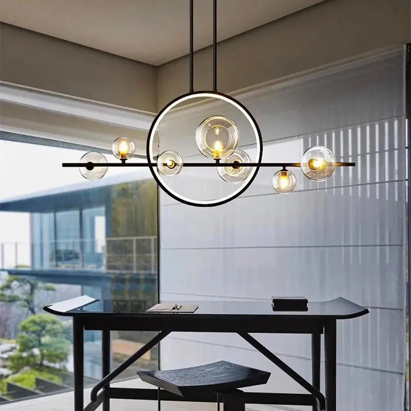 Nenna – Modern LED Pendant Light with Metal and Glass Design for Dining Tables and Bars Kozyled.com