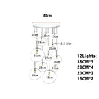 Elna – Modern Lava-Inspired Nordic LED PVC Ball Pendant Lamp for Bold, Stylish Lighting Kozyled