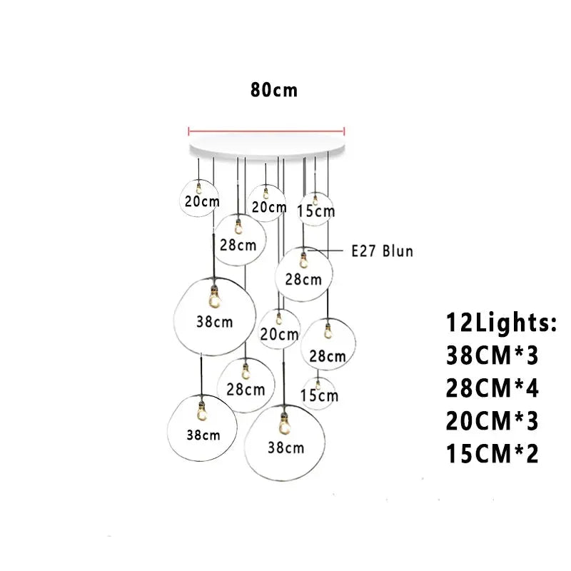 Elna – Modern Lava-Inspired Nordic LED PVC Ball Pendant Lamp for Bold, Stylish Lighting Kozyled