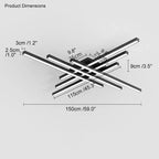 Fenro - Creative LED Strip Dimmable Ceiling Lamp Lampasa.com