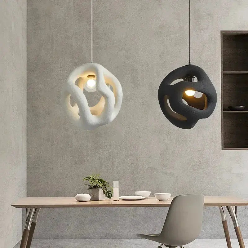Misaki – Unique Handmade Japanese Wabi-Sabi LED Pendant Light for Tranquil, Minimalist Interiors Kozyled