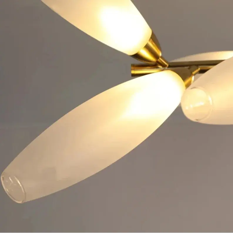 Malou – Scandinavian Rice Grain Glass Dining Table Dimmable LED Pendant Lamp Lampasa.com