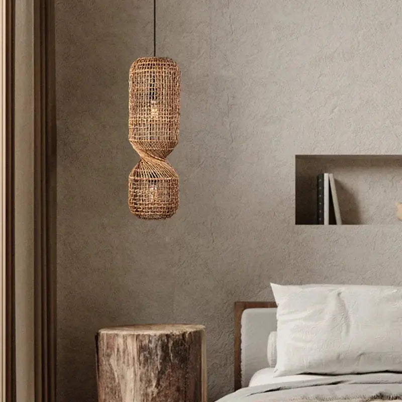Kira – Vintage-Style Wicker LED Pendant Light for Classic, Cozy Spaces Kozyled
