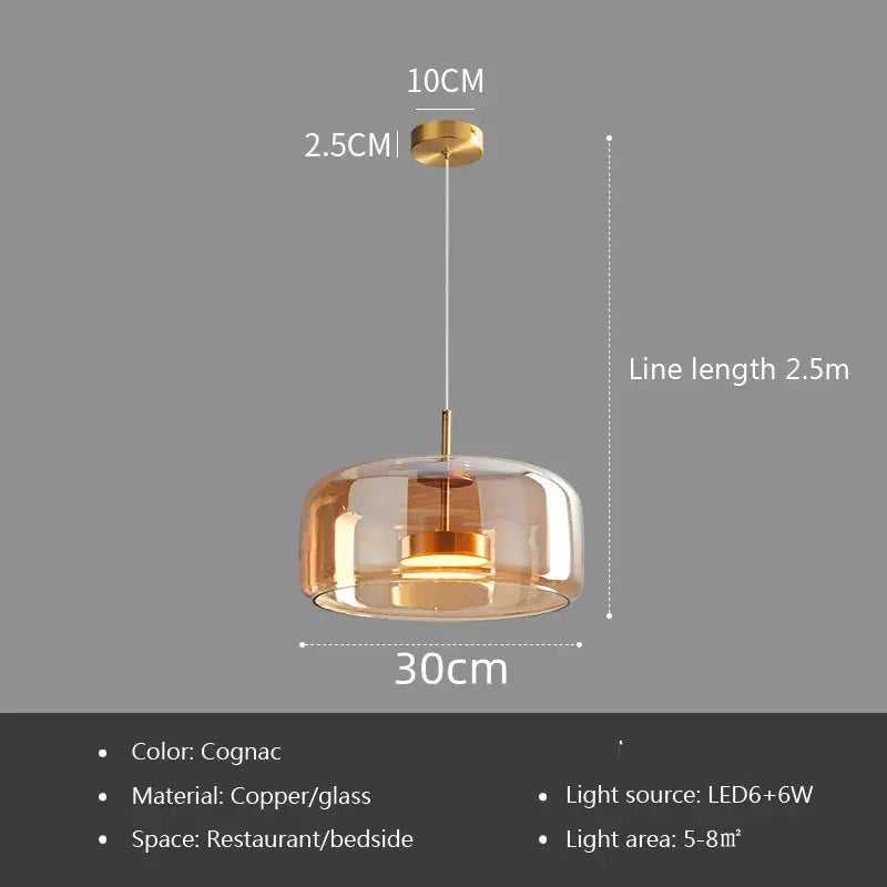 Hilda – Modern Luxury LED Glass Pendant Lamp for Elegant Interiors Kozyled