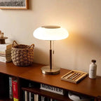 Esben – Vintage LED Table Lamp with White Glass Shade Lampasa.com