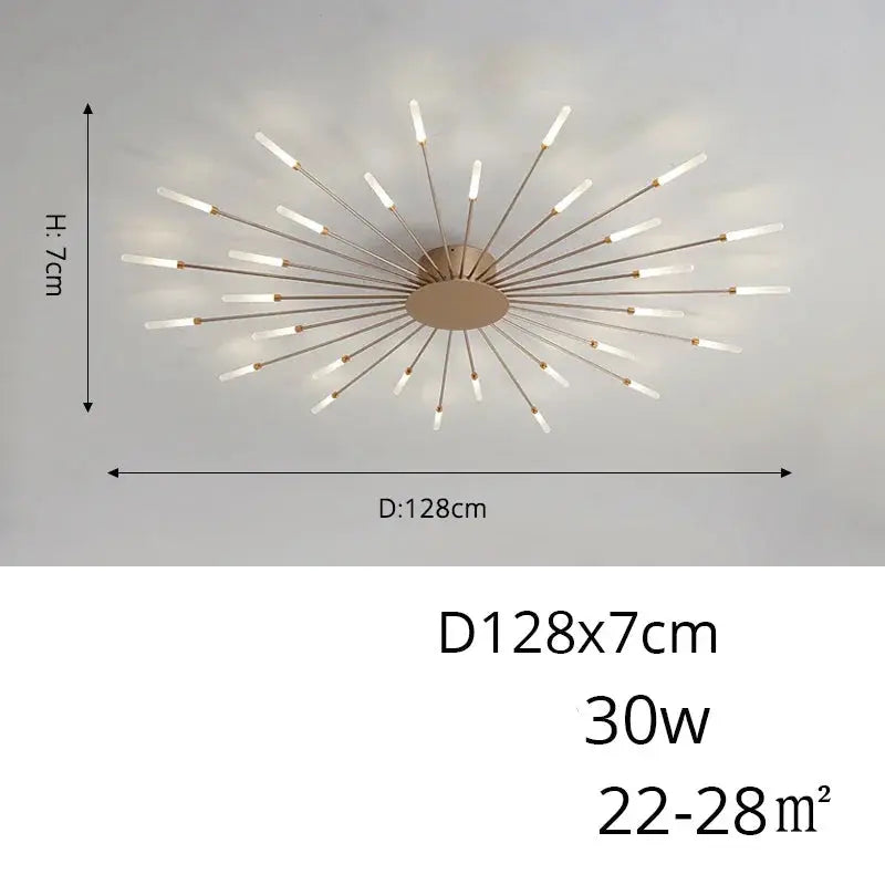 Arlo – Modern Scandinavian Fan-Shape Dimmable LED Ceiling Lamp Lampasa.com