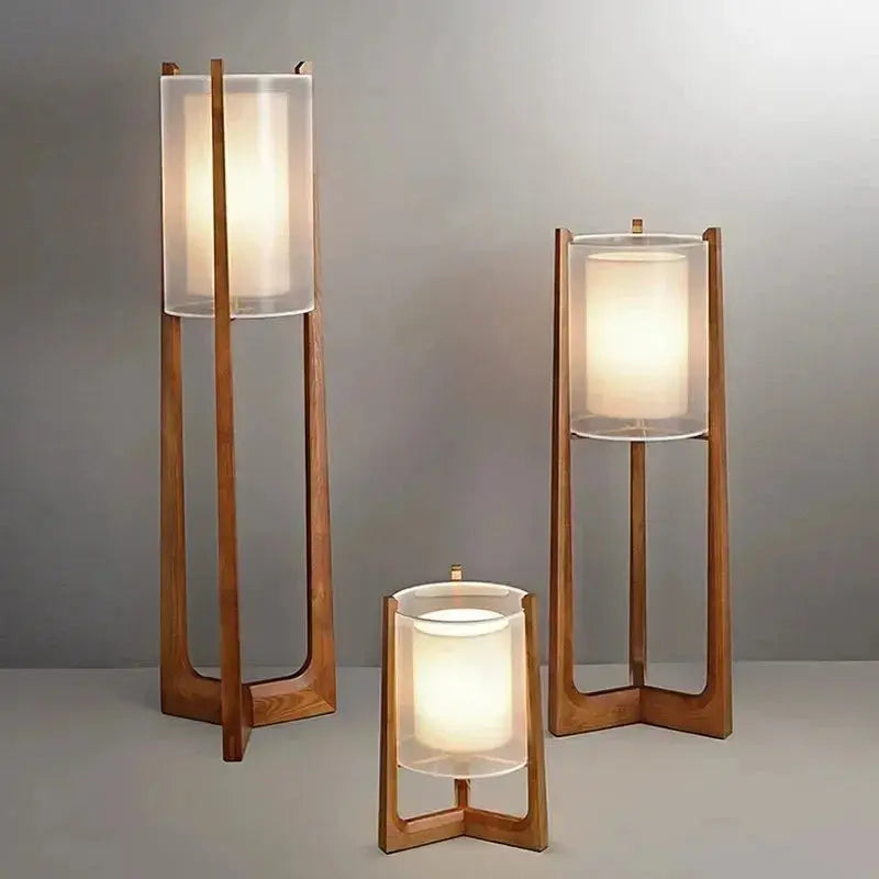 Ingvild – Japanese-Style Solid Wood LED Floor Lamp with Lantern Design Lampasa.com