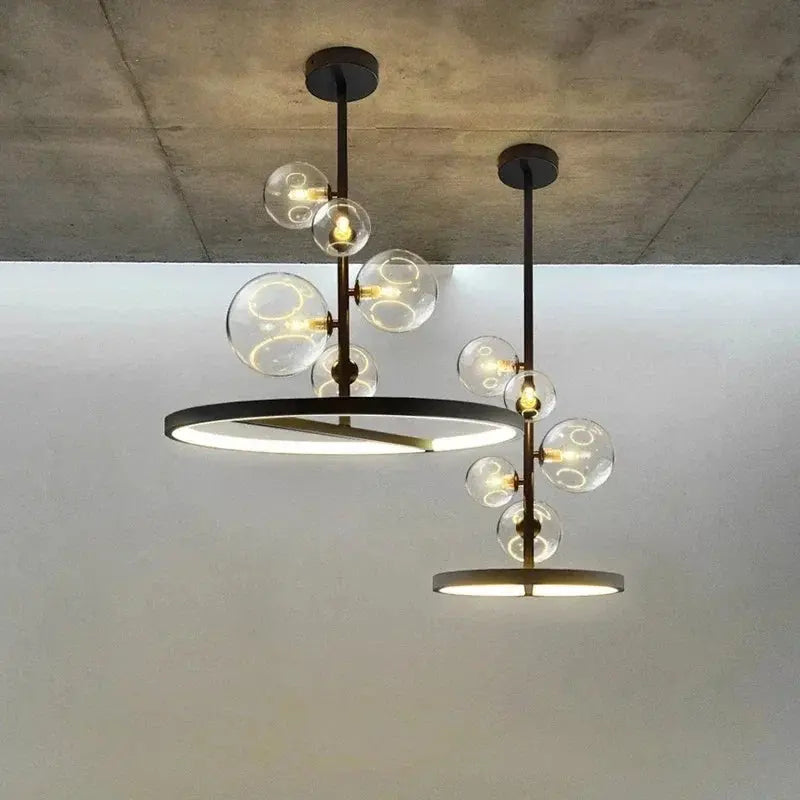Aleksander – Nordic Artistic LED Pendant Light with Glass Ball Design Kozyled.com