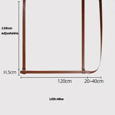Verdandi – Minimalist Dimmable LED Pendant Light with Leather Belt Design for Dining Tables and Bars Kozyled.com