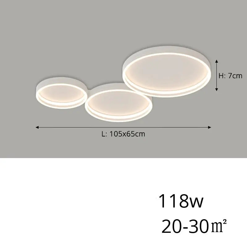 Veya – Modern Circular Dimmable LED Ceiling Lamp Lampasa.com
