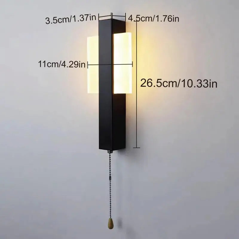 Fenrik – Minimalist Pull Switch Rotatable LED Wall Lamp Lampasa.com