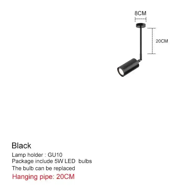 Lirian – Scandinavian adjustable Head LED Pendant Spotlight Lampasa.com