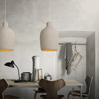 Aiko – Handmade Japanese Wabi-Sabi Oblong LED Pendant Light for Serene, Minimalist Interiors Kozyled