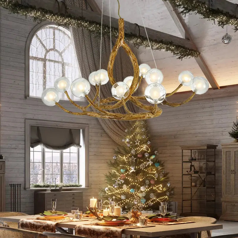 Elof – Rustic LED Pendant Light with Tree Branch inspired Design Lampasa.com