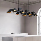 Thora – Modern geometric LED pendant lamp with metal frame for kitchen islands and other spaces Lampasa.com