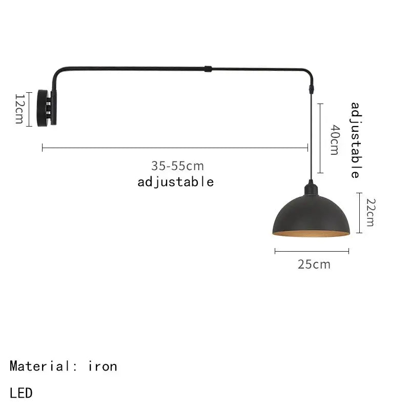 Filip – Modern Adjustable Long Arm LED Wall Lamp for Flexible Lighting Kozyled