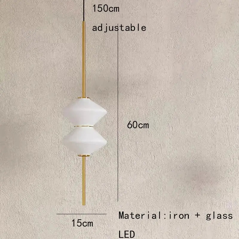 Hedvig – Modern White Glass LED Pendant Lamp Lampasa.com