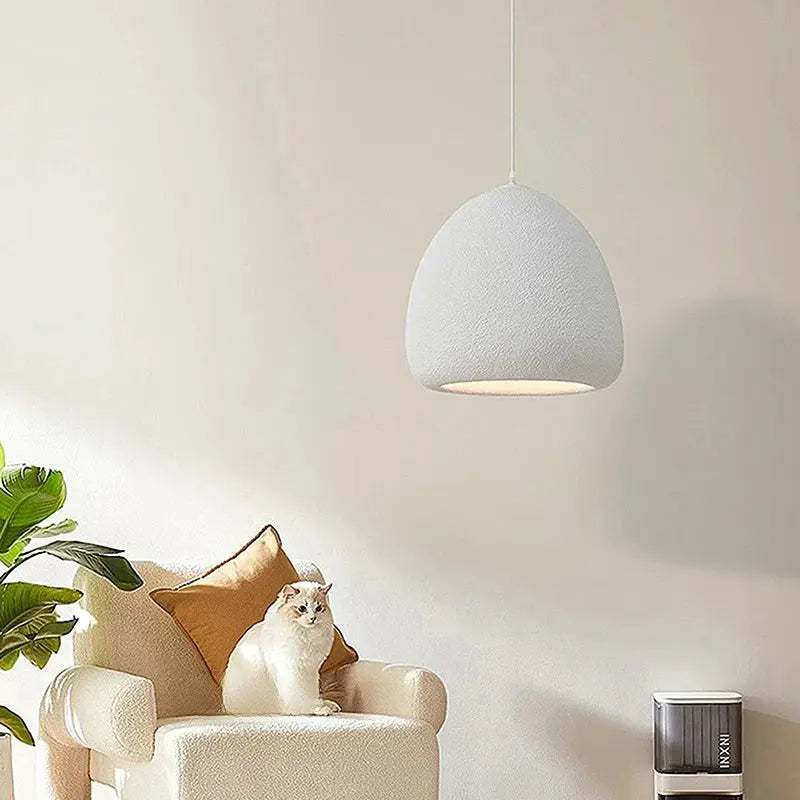 Akari – Handmade Japanese Wabi-Sabi LED Pendant Light for Minimalist Natural Interiors Kozyled