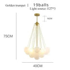 Bravik – Scandinavian Frosted Bubble Glass LED Pendant Lamp Lampasa.com